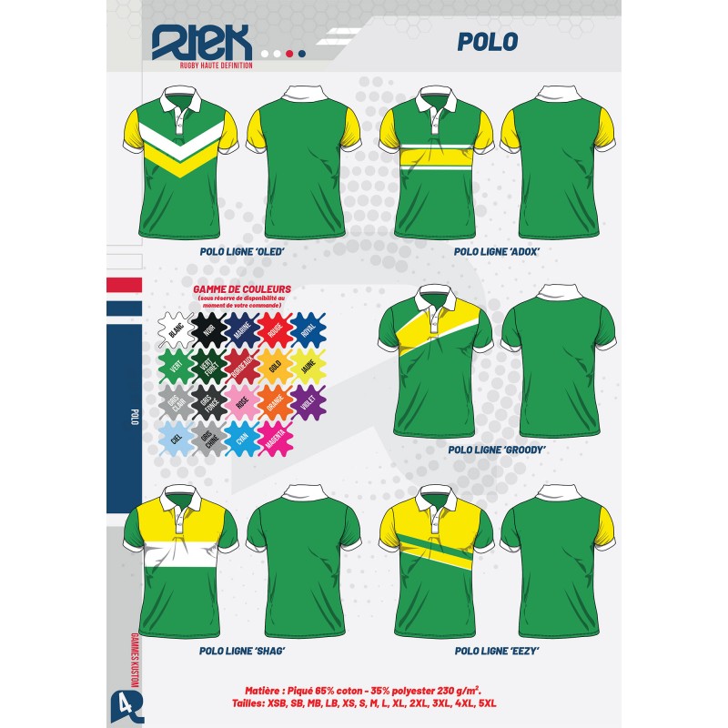 Polo de rugby Kustom personnalisable